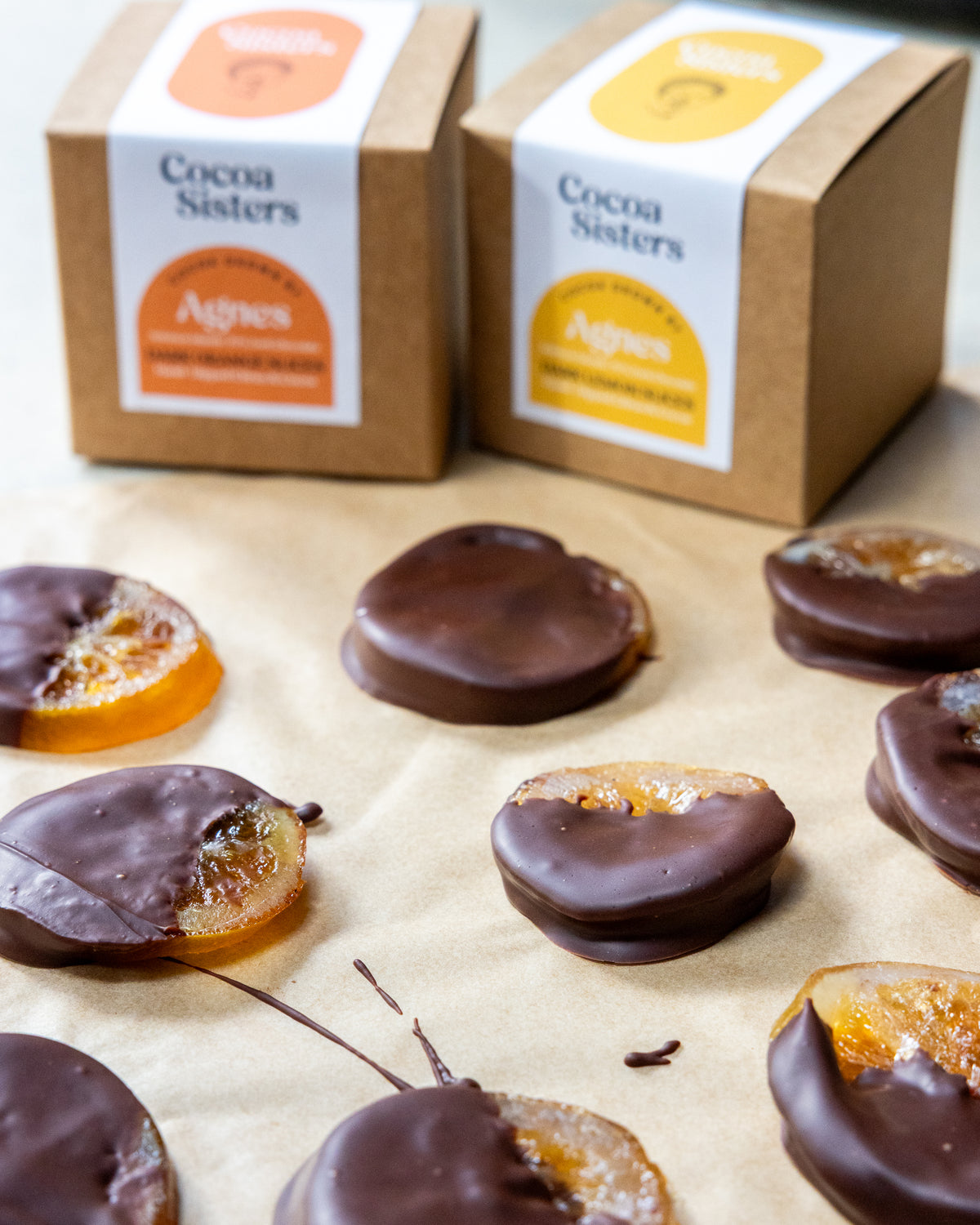 70% Dark Chocolate Lemon Slices